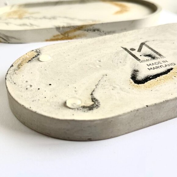 Serenity Trio Thoughtful Sculptures on Tray - Minimalist Abstract Decor - Picture 5 of 7